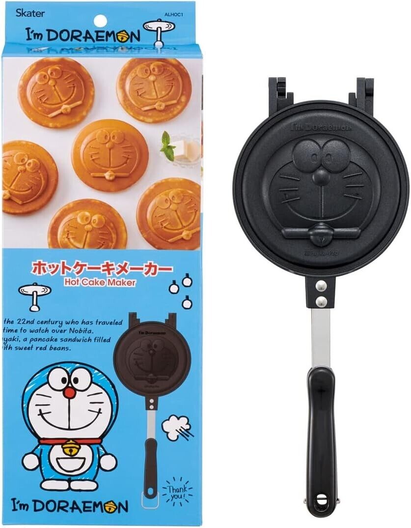Skater Doraemon Pancake Hot Cake Maker Stainless Frying pan Japan New