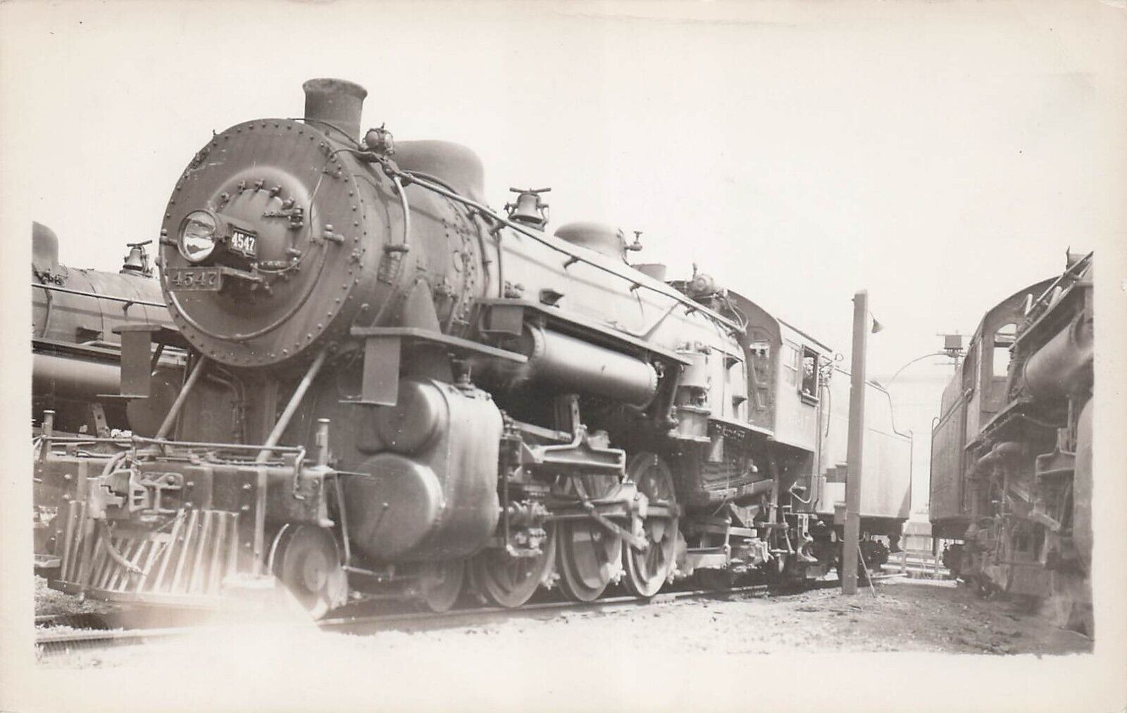 RPPC New York Central Railroad Train 4547 Photo Vtg Postcard E6