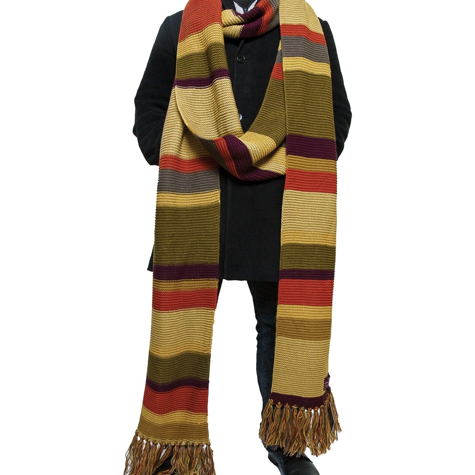 Dr Who Scarf - Tom Baker Season 16-17 18ft - Official BBC Fourth Doctor Scarf