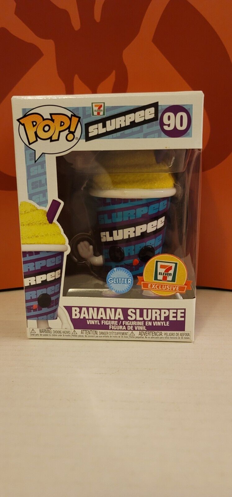 Funko Pop Ad Icons: Banana Slurpee #90 (Glitter) - 7-Eleven Slurpee.