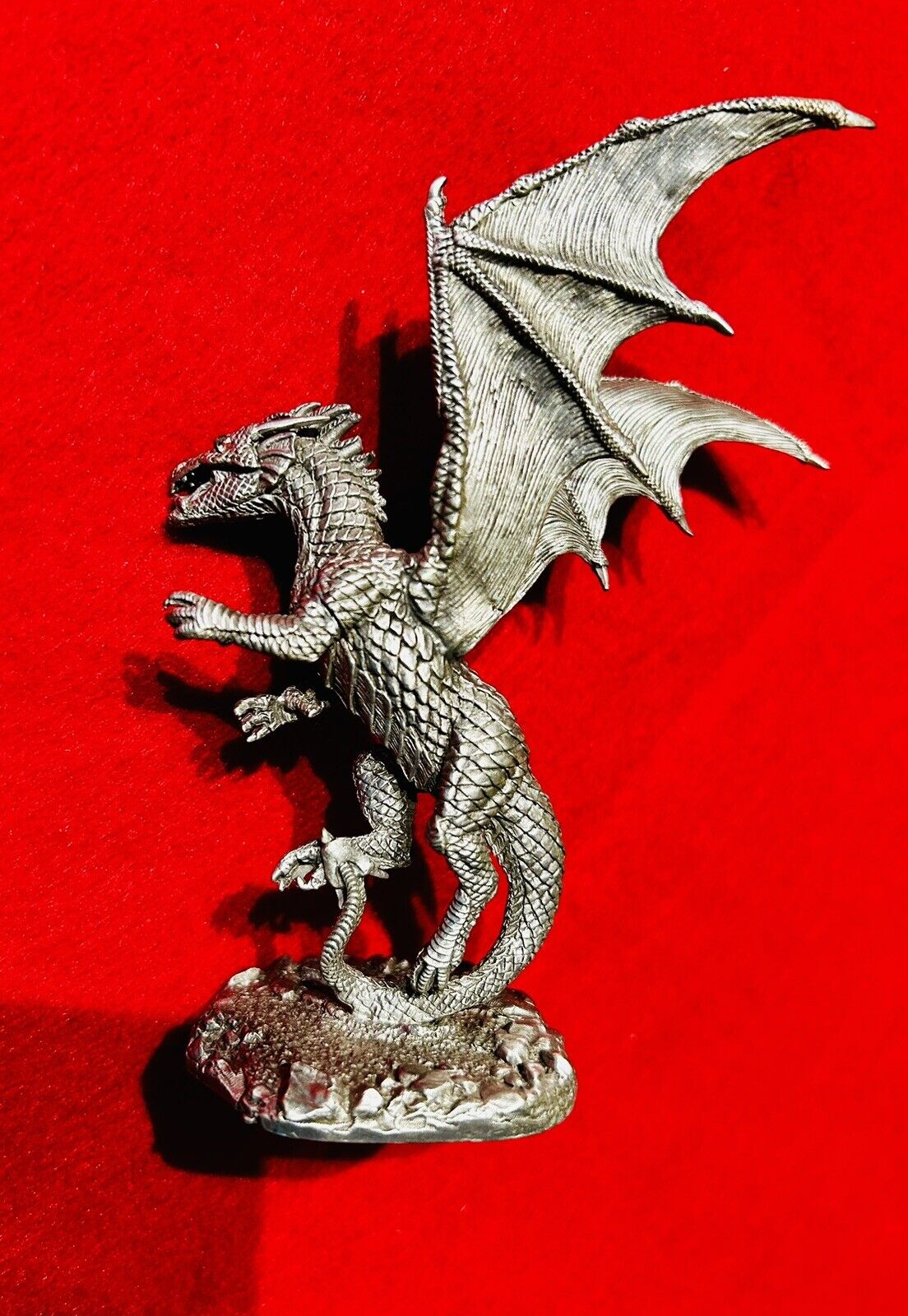 Rawcliffe Pewter Dragon Figurine Made In USA #1166038 Has Flaws