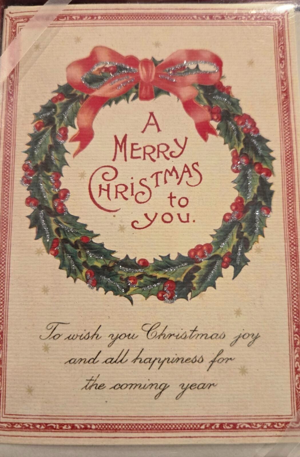 Christmas Wreath Boxed Christmas Cards by Cavalini