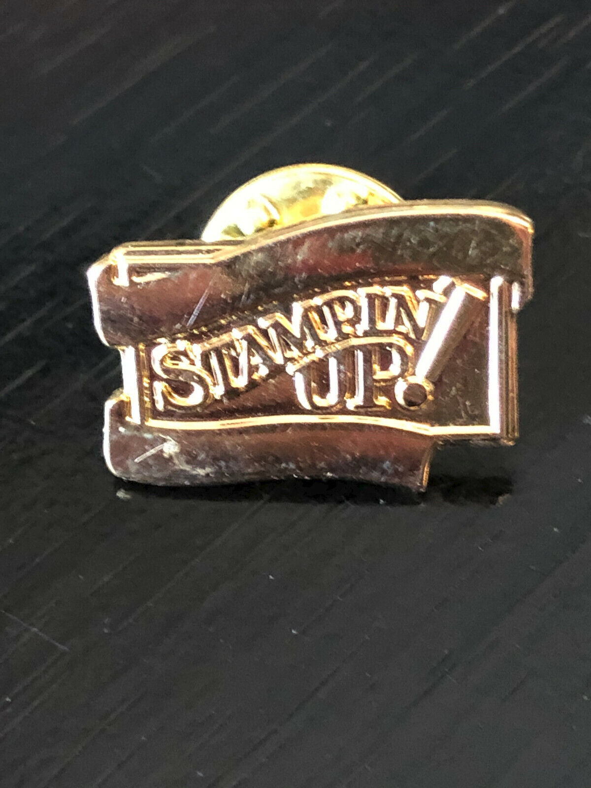 Vintage Collectible Stampin\' Up Metal Colorful Pin Back Lapel Pin Hat Pin