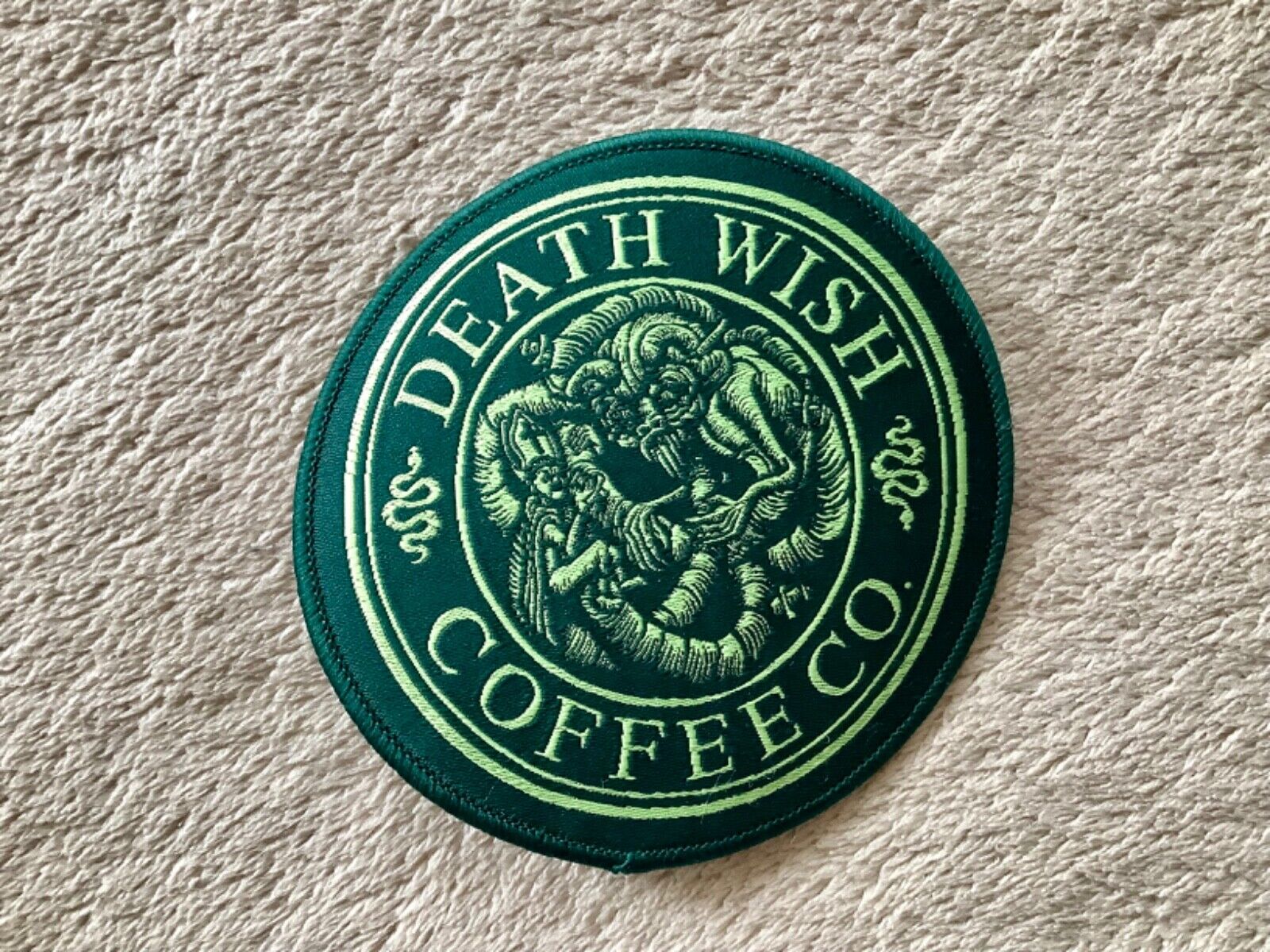 death wish coffee st patrick’s patch mug swag collectibles 