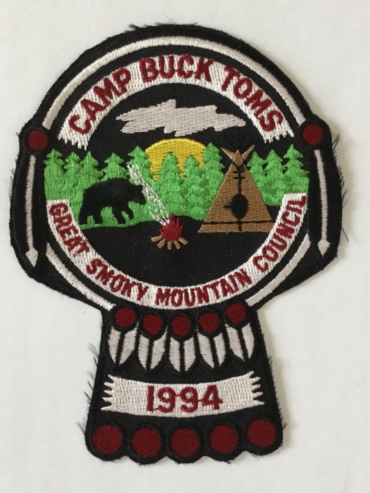 Camp Buck Toms 1994 pocket patch  cs