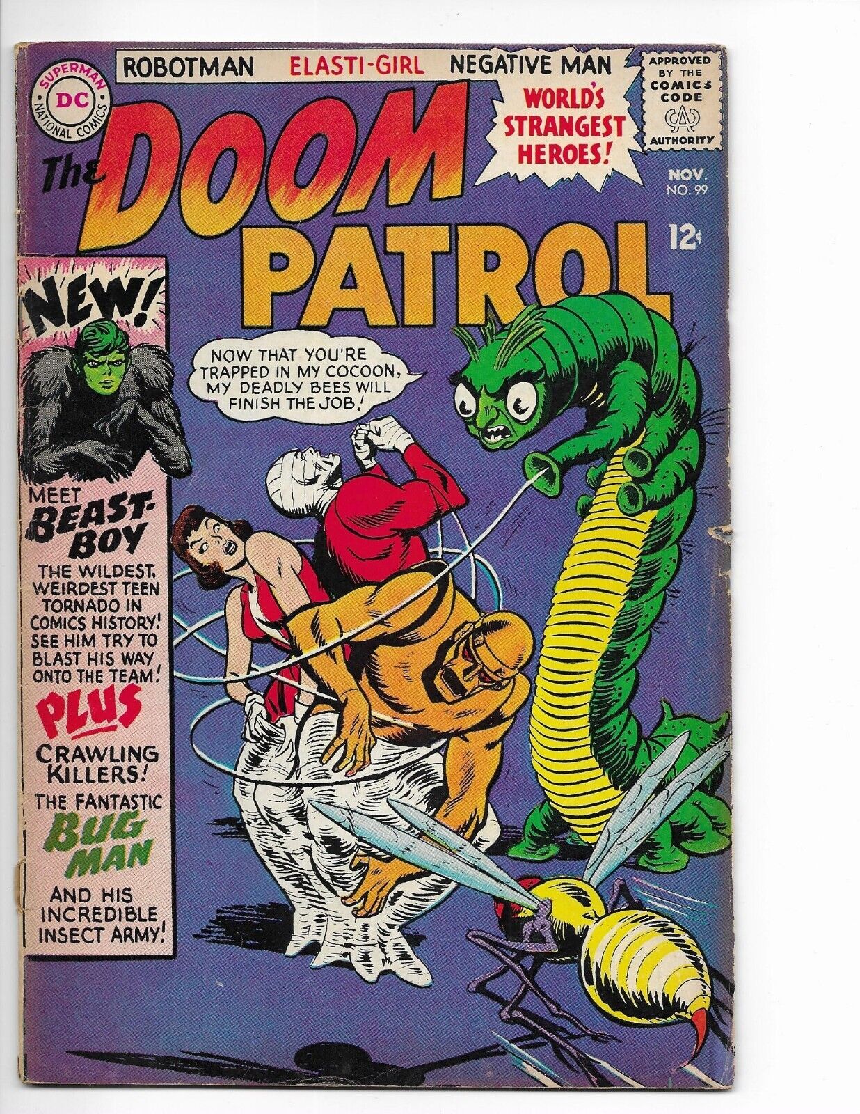 DOOM PATROL # 99 1st app BEAST BOY  108 113 121  Doom Patrol Index 1 & 2, Digest