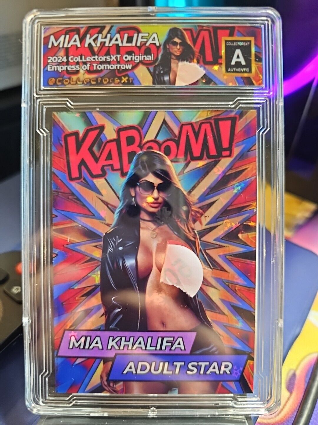 Mia Khalifa Chrome Limited Edition Kaboom Custom Card