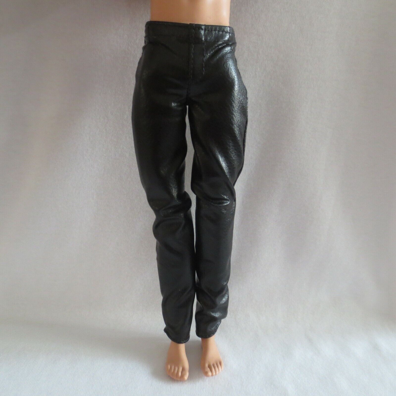 NEW 2021 Barbie Signature Looks Made To Move Ken Doll Black Faux Leather Pants