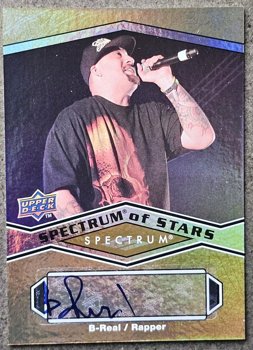 B-Real 2009 Upper Deck Spectrum of Stars Autographed Signed Card - Cypress Hill