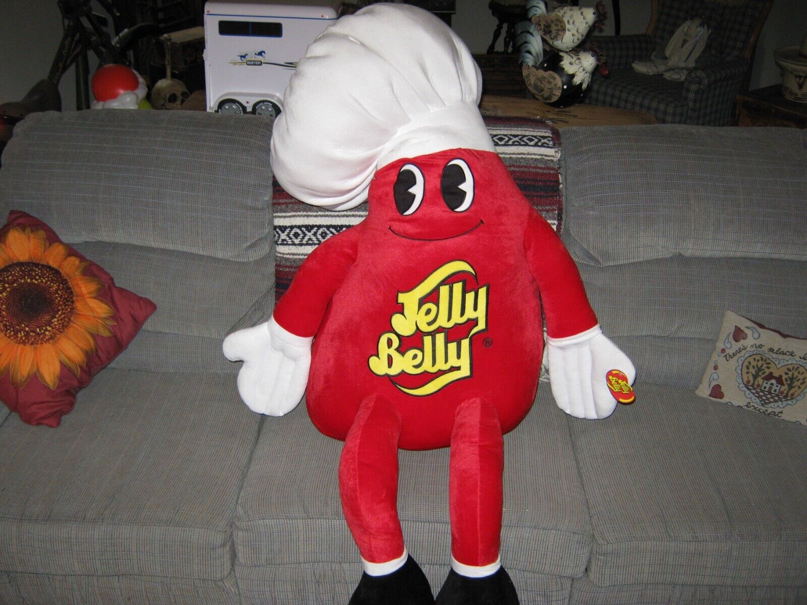 MR JELLY BELLY HUGE STUFFED RETAIL DEALER DISPLAY JELLY BEAN ADVERTISEMENT