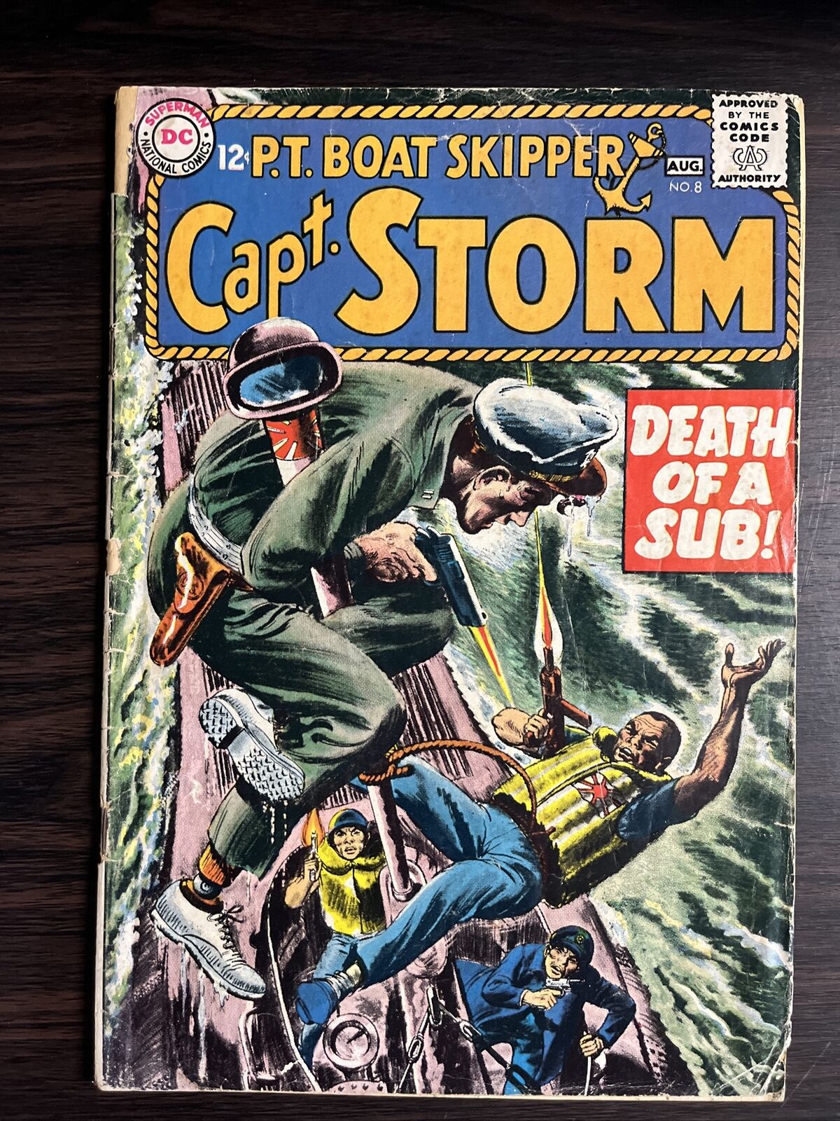 P.T. Boat Skipper Capt. Storm #8 DC Comics Aug. 1965