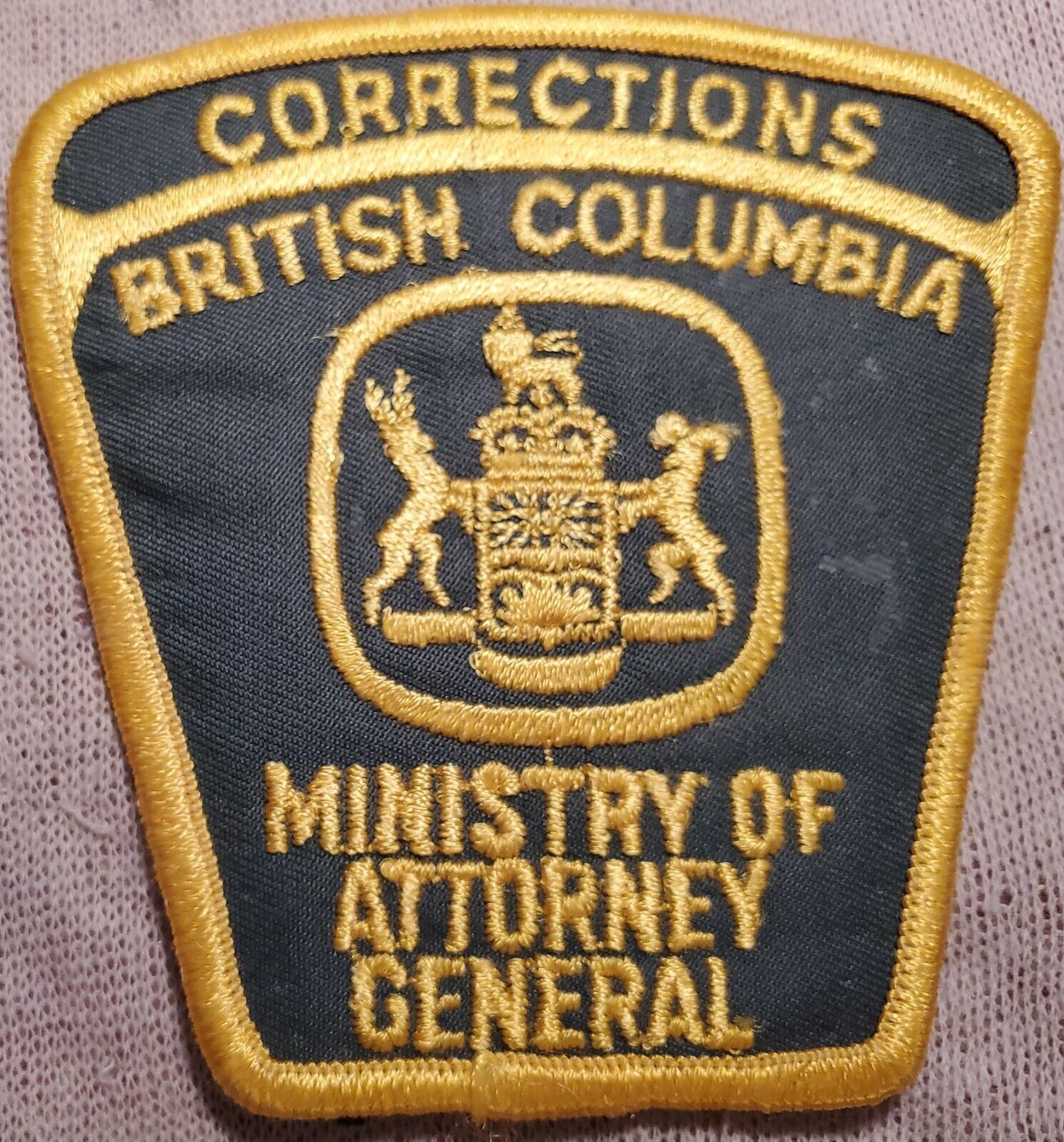 Ca British Columbia Canada Ministry of AG Corrections Patch