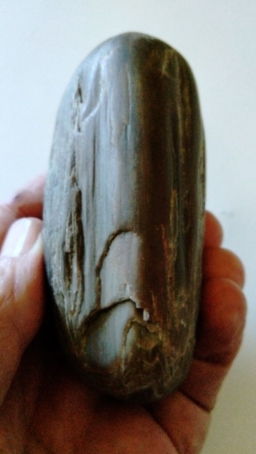 Prehistoric Paleo-American, petrified wood, rock art sculpture, multi tool.