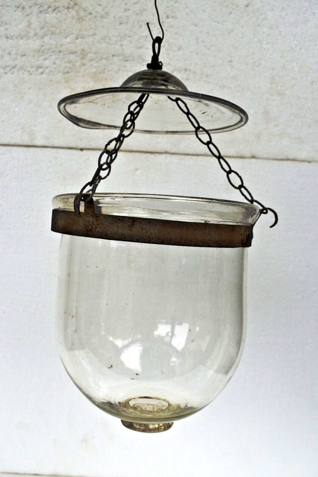 Antique R.Ditmar Wien Colonial Bell Jar Lantern Hundi Pendent Light Suspendu\