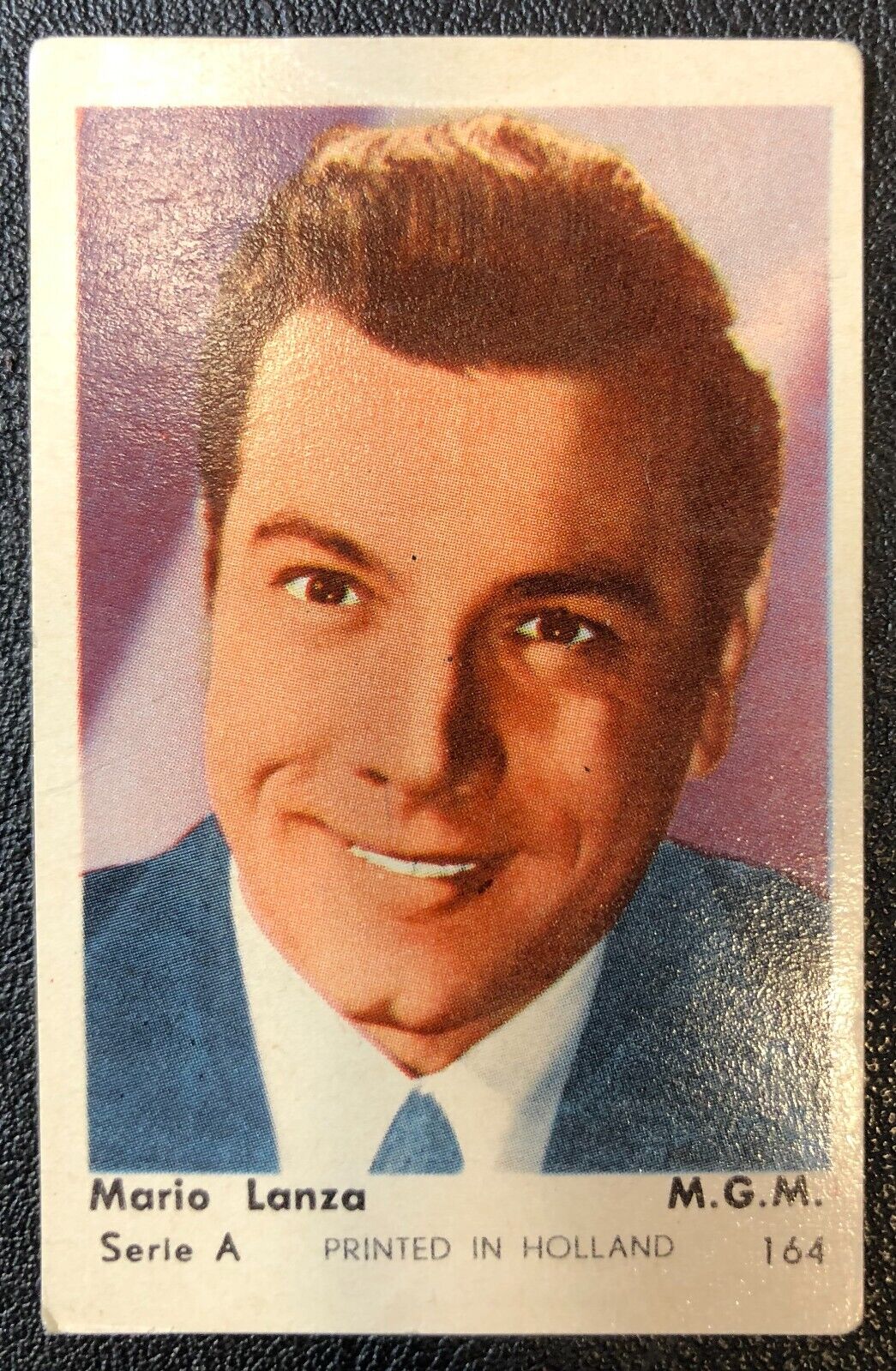 Mario Lanza 1958 Dutch Gum TV Movie Star Sweden Trading Card RARE