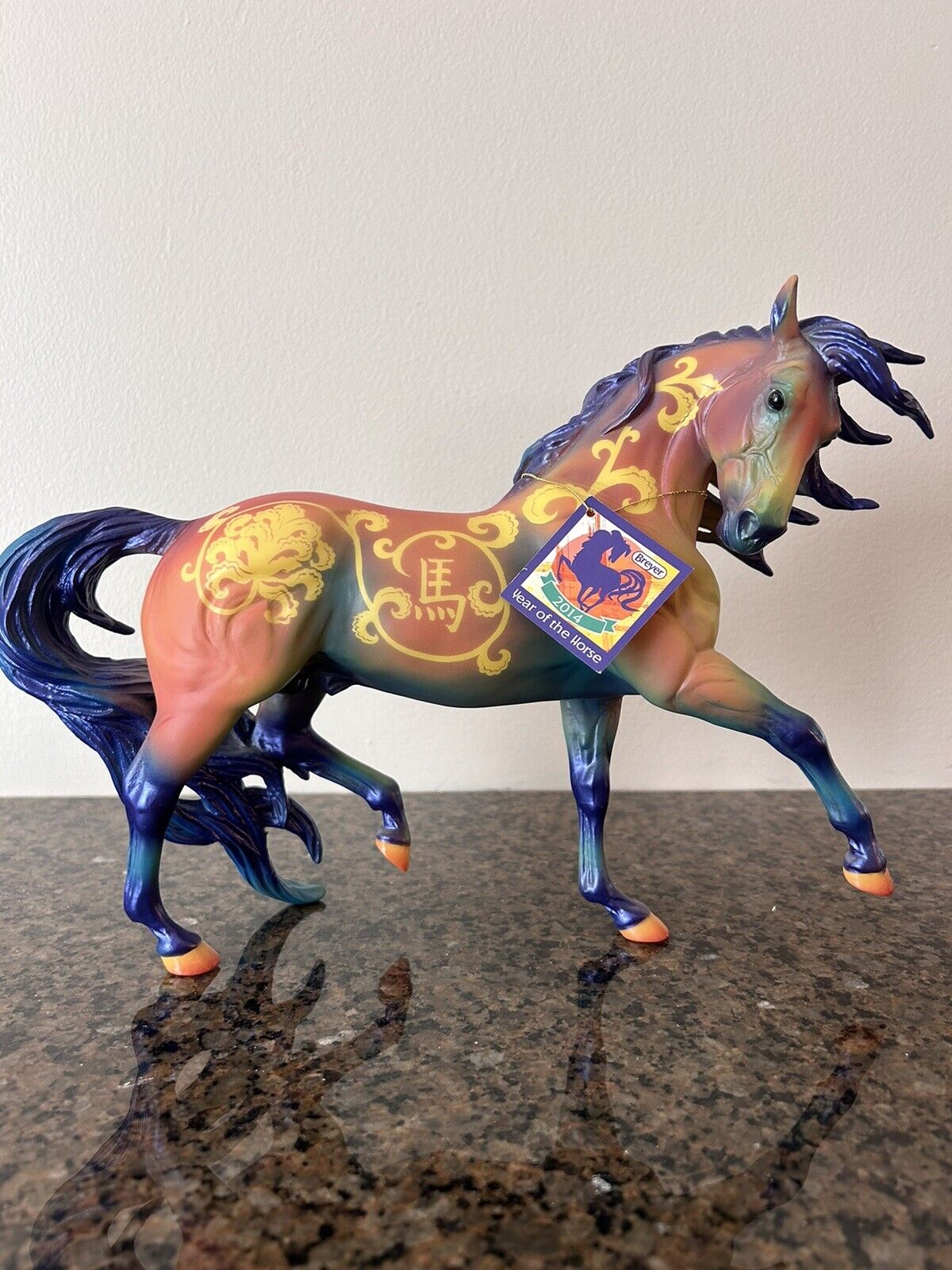 Breyer Traditional Chinese Horse Of The Year 2014 with tag