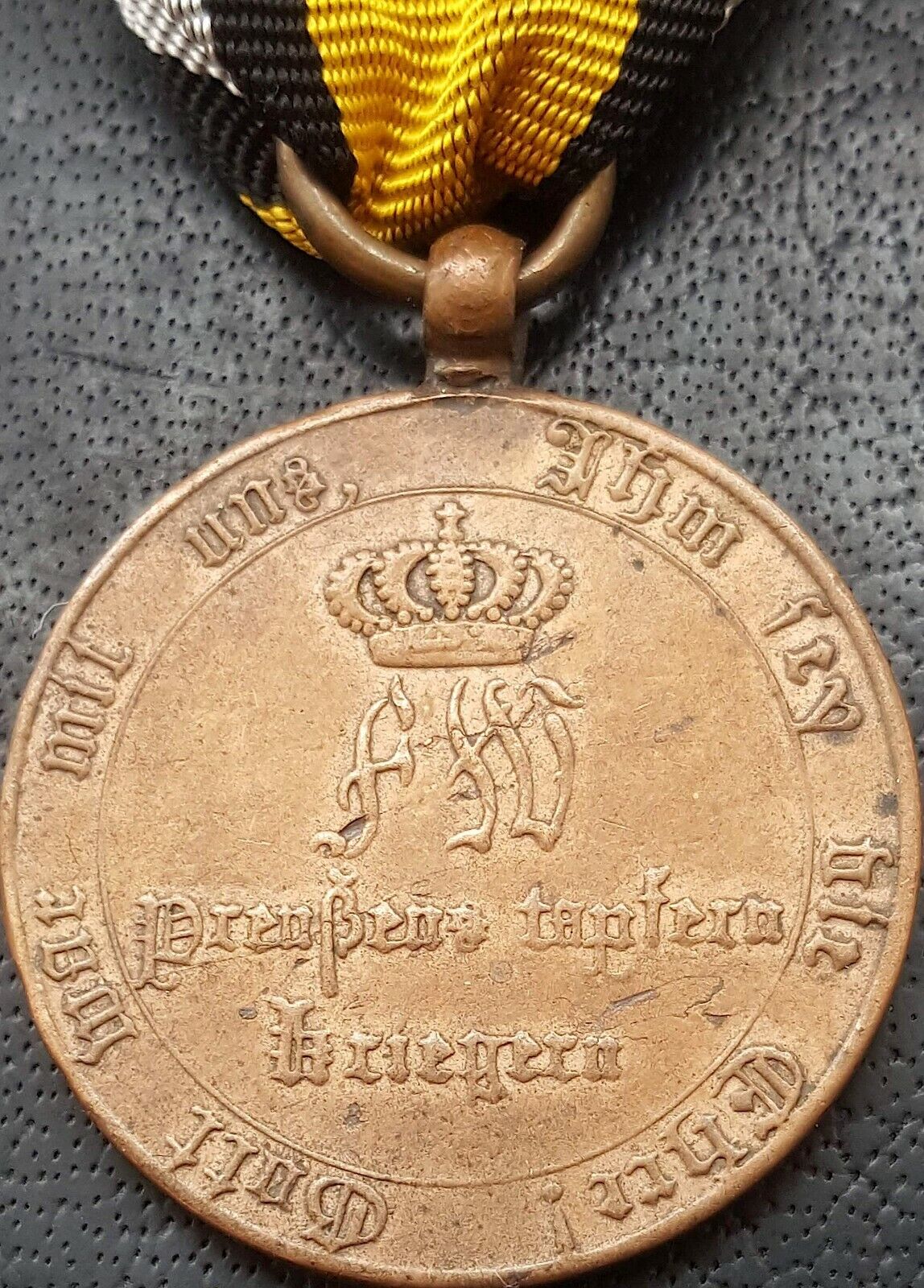 ✚10703✚ German Prussian pre WW1 Napoleonic Wars Commemorative Medal 1813 1814