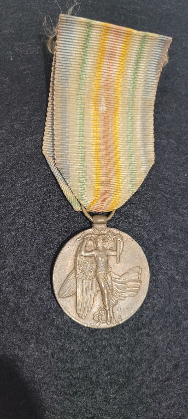 WWI Czechoslovakia WW1 Victory Medal 1914 - 1918 Original Medal And Ribbon 
