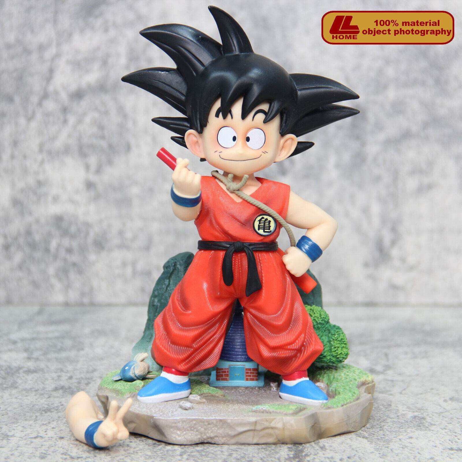 Anime Dragon Ball Peace Kid Child Son Goku Cute 2 Hands Figure Statue Toy Gift