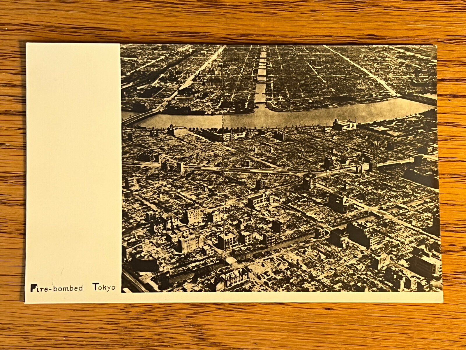 RPPC, WW 2, Aerial View Of Tokyo Japan After Fire Bombing, ca 1945
