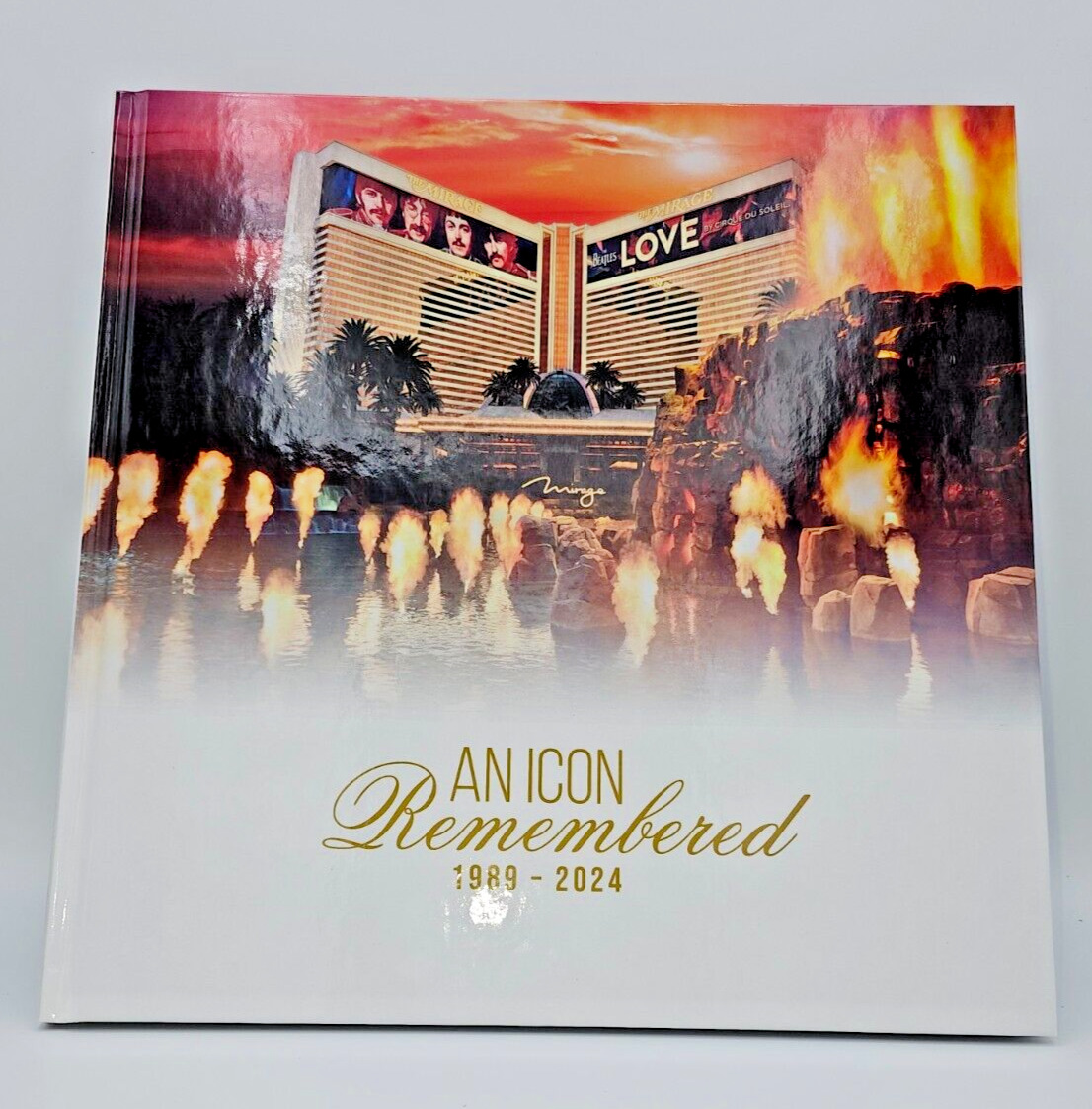 Mirage Hotel Casino Book AN ICON REMEMBERED 1989-2024 Hard Cover Employee Gift