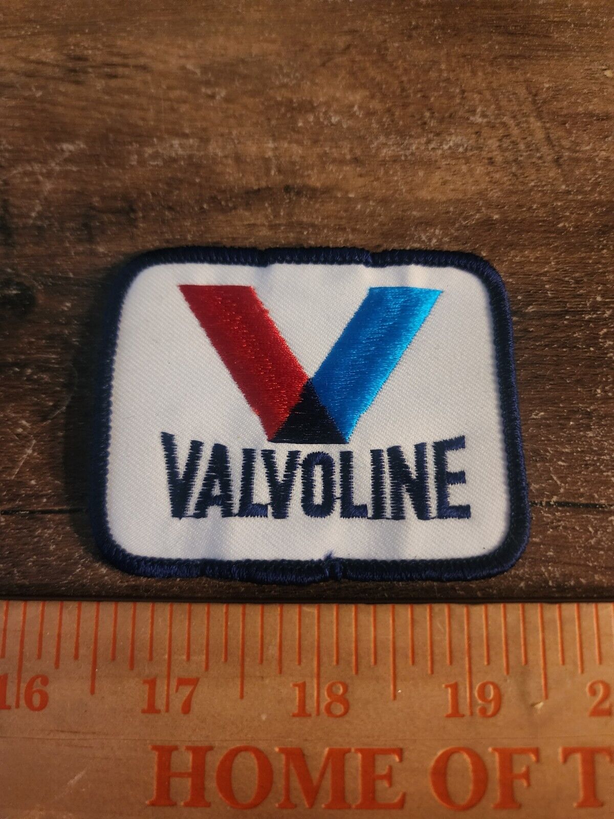 Vintage Valvoline Sew On Rectangular Embroidered Patch 