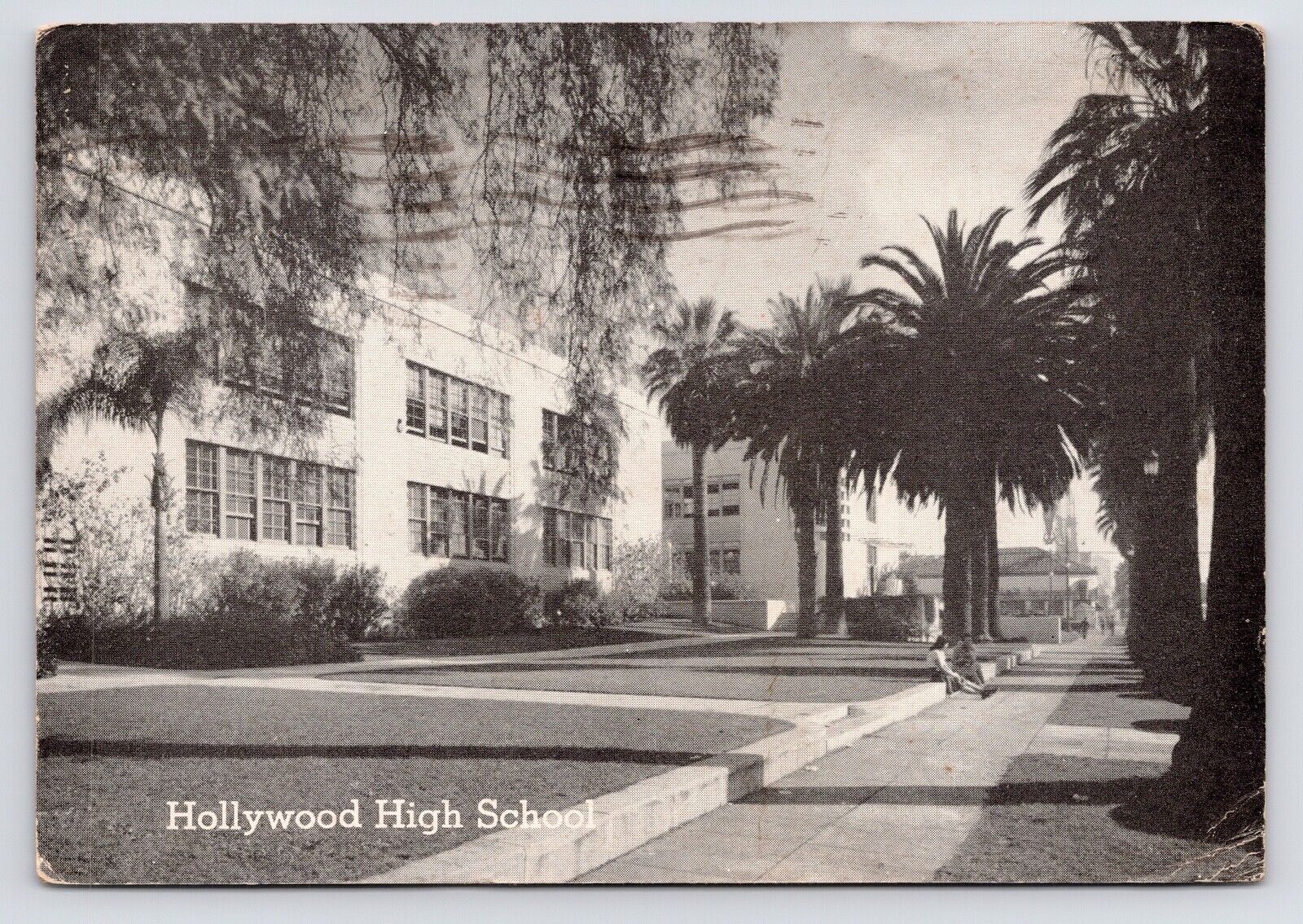 1944~WWII~Hollywood High School Breakfast~Soldier Mail~Los Angeles CA~Postcard