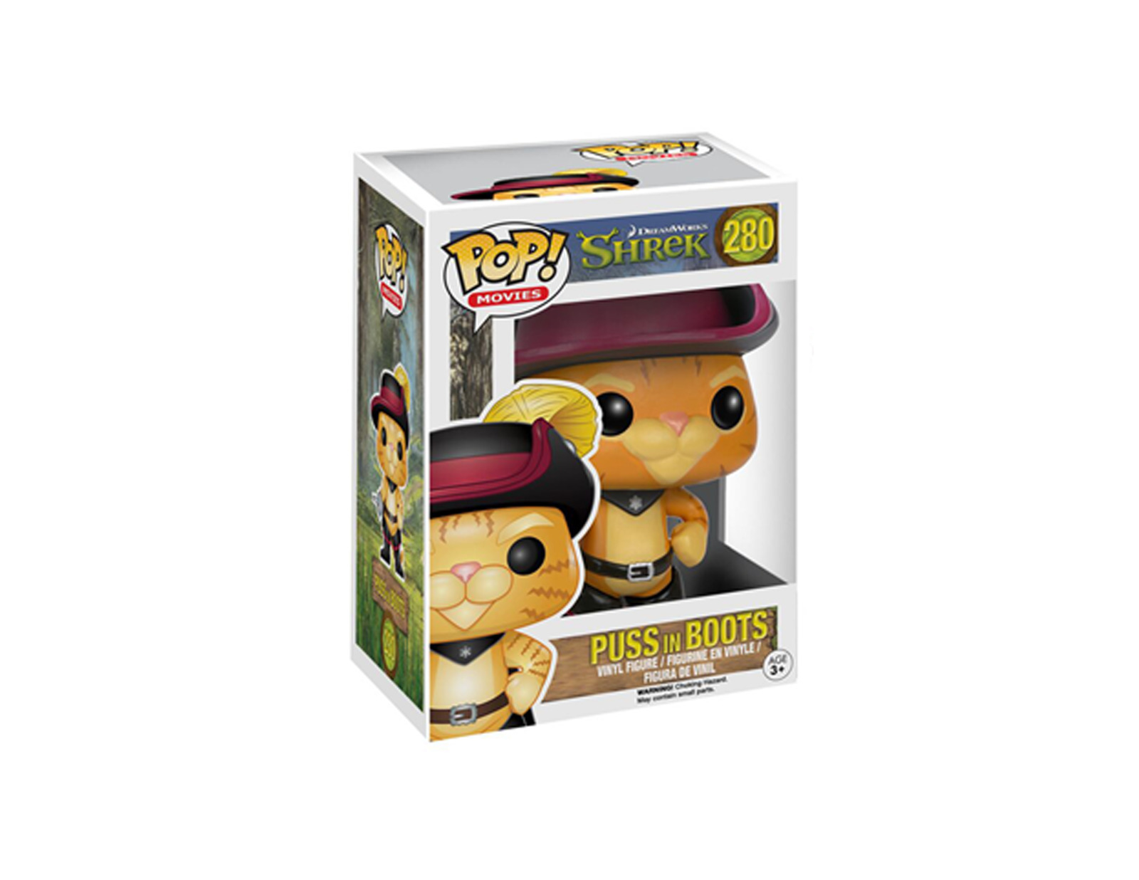 Funko POP Movies - Shrek - Puss in Boots #280 with Soft Protector (B30)