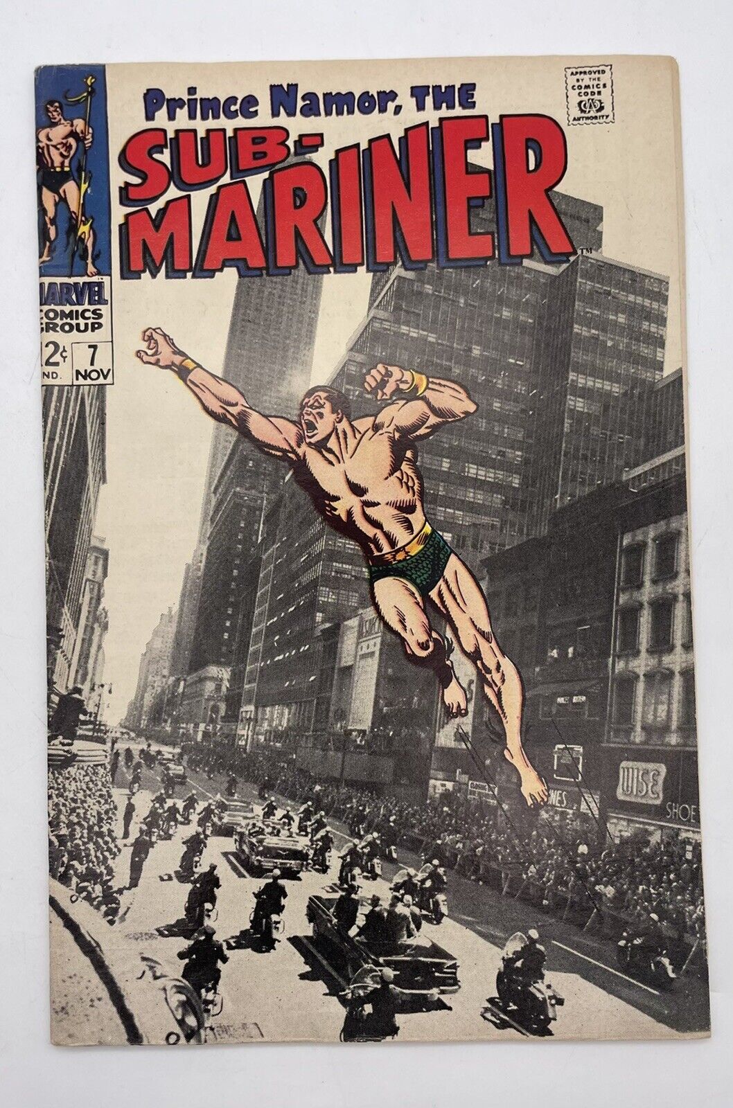 PRINCE NAMOR THE SUB-MARINER Marvel Comic #7 Nov 1968 - MUST LOOK