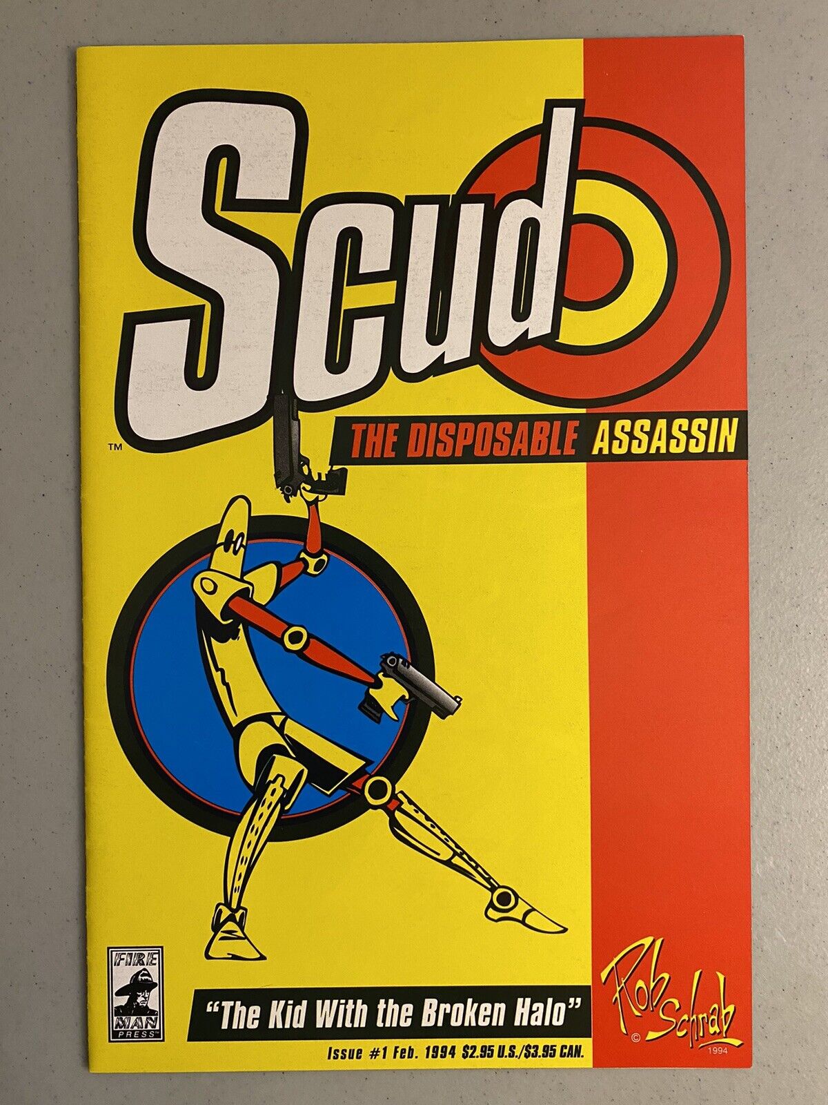 Scud the Disposable Assassin 1, VF 8.0, Fireman Press 1994, Schrab, 1st Printing