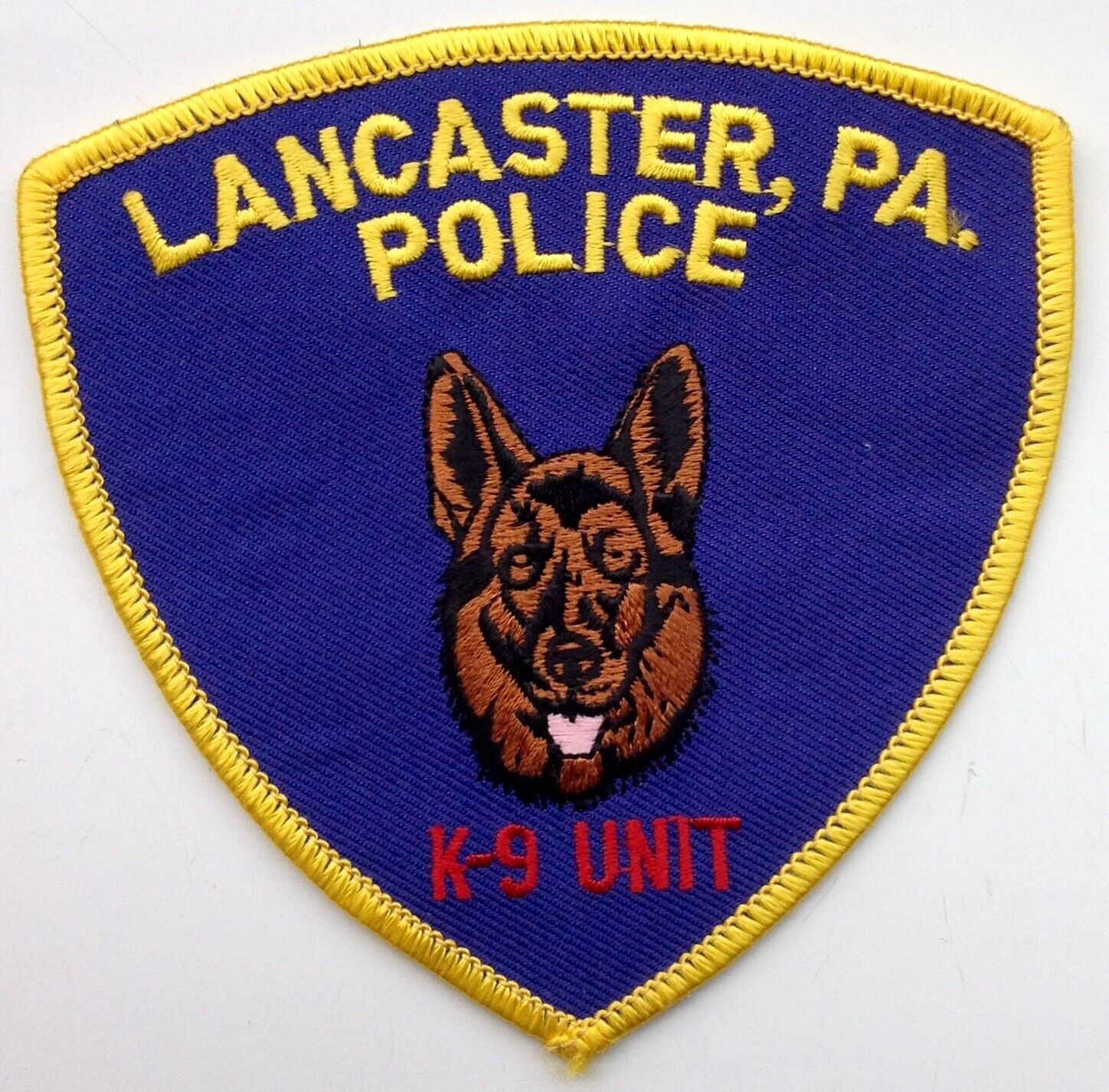 Obsolete vintage US USA Lancaster Pennsylvania Police K9 Unit patch v1