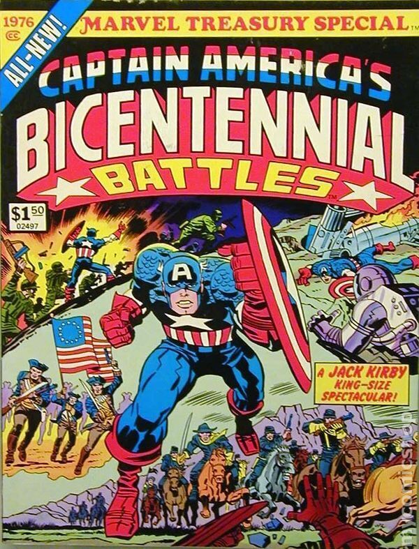 Captain America's Bicentennial Battles #1 VG 1976 Stock Image