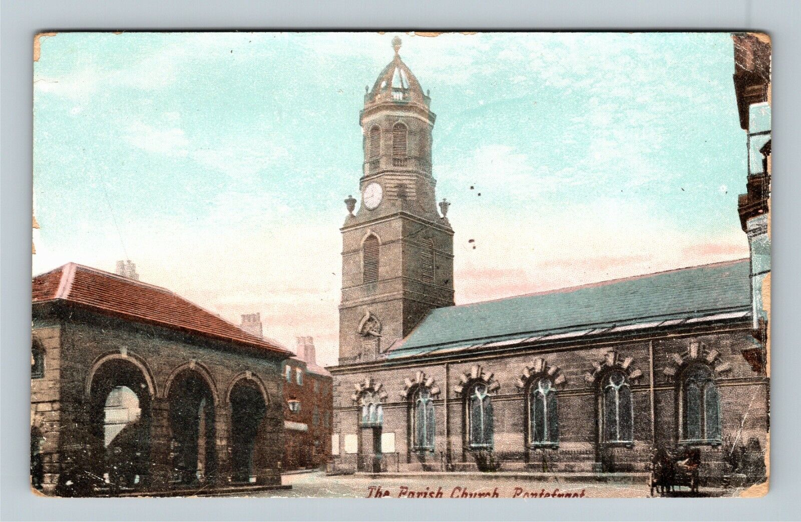 The Parish Church, England Vintage Postcard