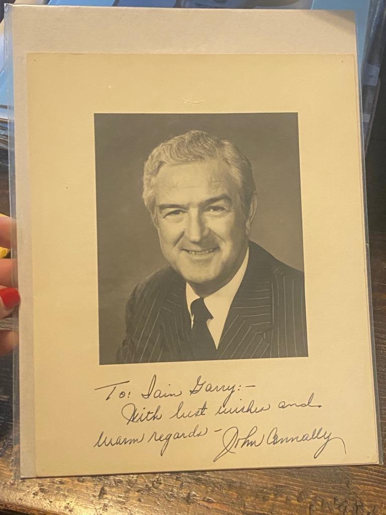 John Connally Signed Photo, Letter from Richard A. Viguerie 2/18/1976