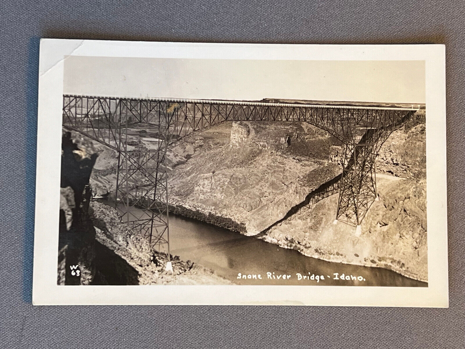 Idaho, ID, RPPC, Snake River Bridge, ca 1940