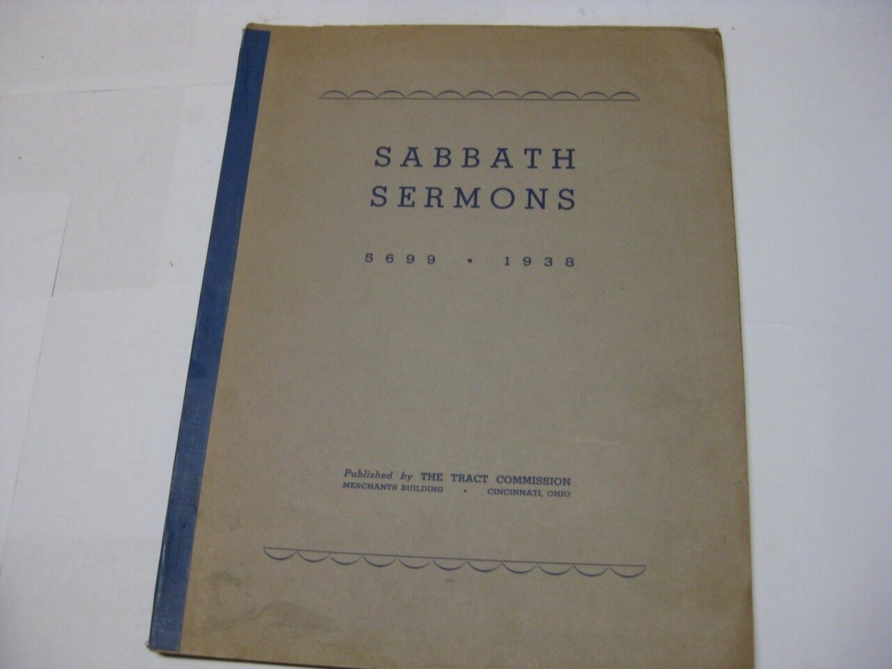 Sabbath sermons, 5699-1938.  by Tract Commission, Cincinnati Ohio RARE