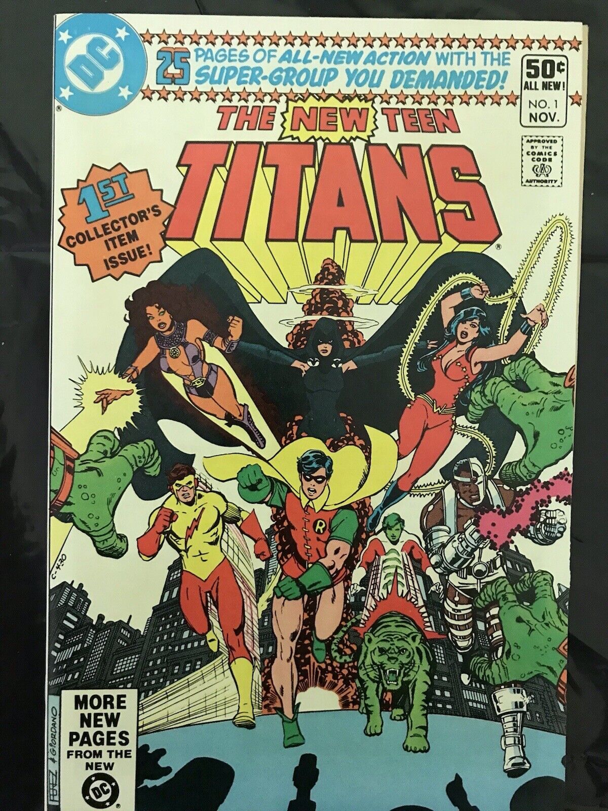 The New Teen Titans #1,  9.8 NM-M FLAWLESS COPY.   November 1980. NEW TEAM