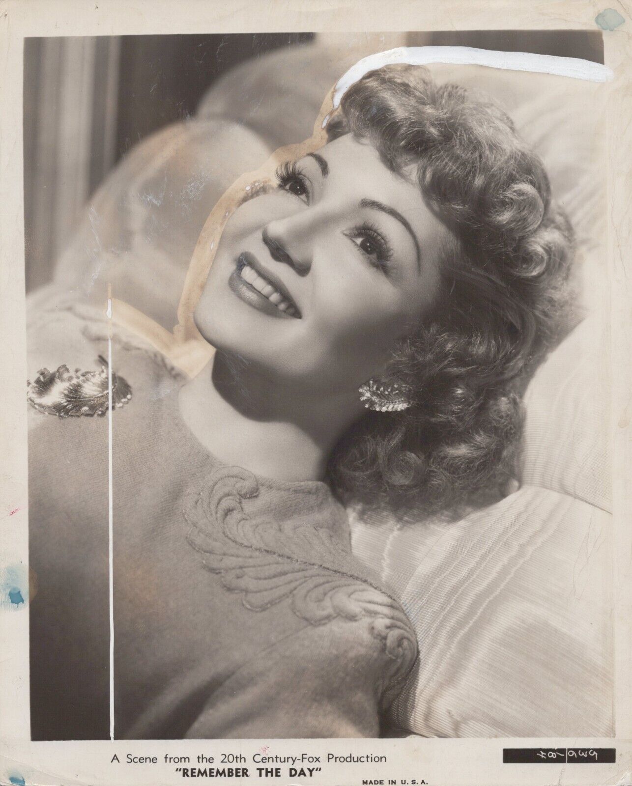 Claudette Colbert in Remember the Day (1940s) Original Hollywood Movie Photo K59