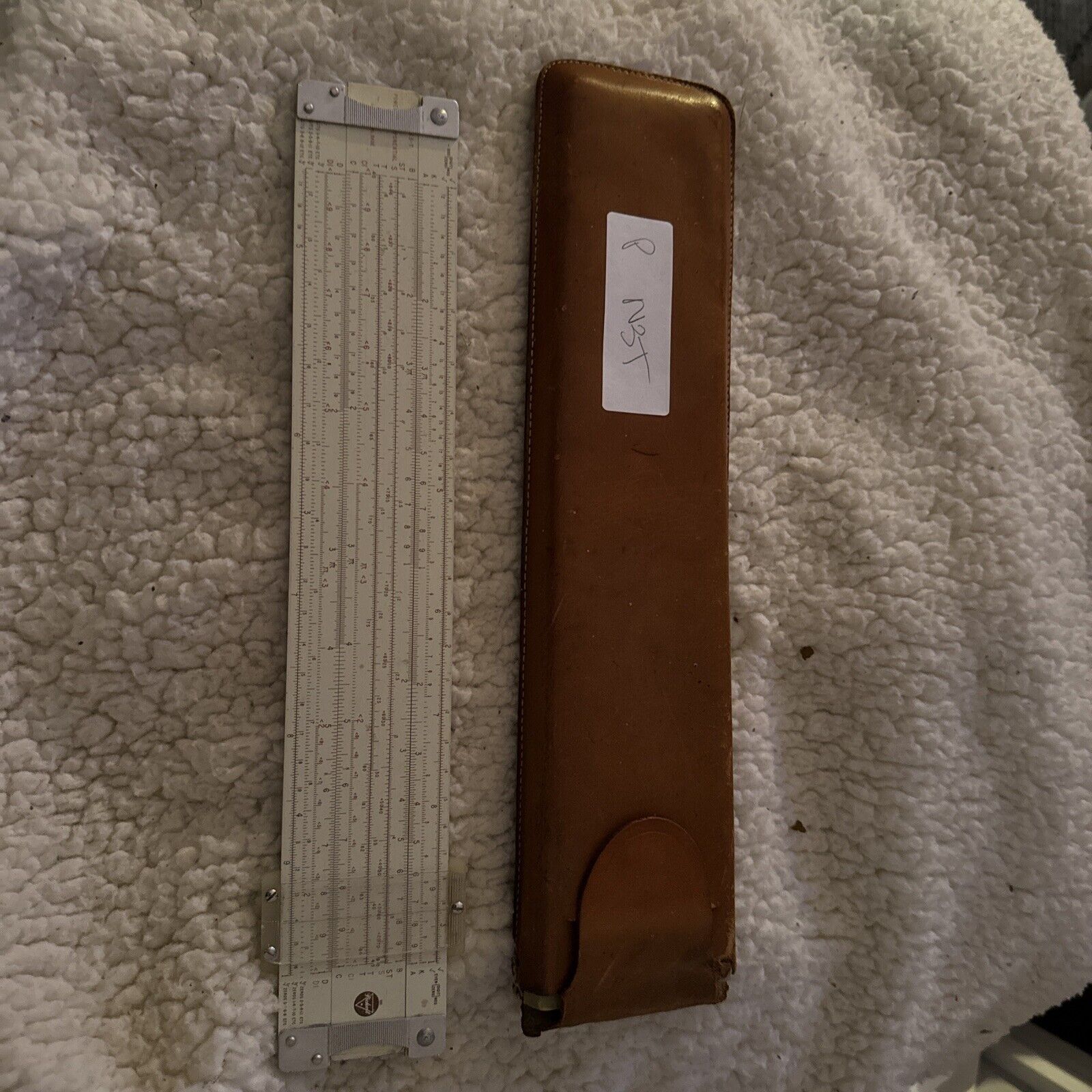 Pickett Slide Rule N3-T with Leather Case Vintage -