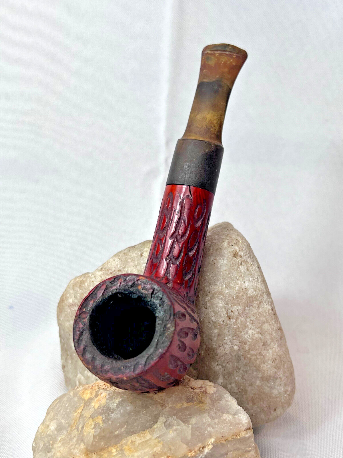 Calabresi Pipe Imported Briar Italy Dublin Style Seasoned Loose Tobacco Smoking