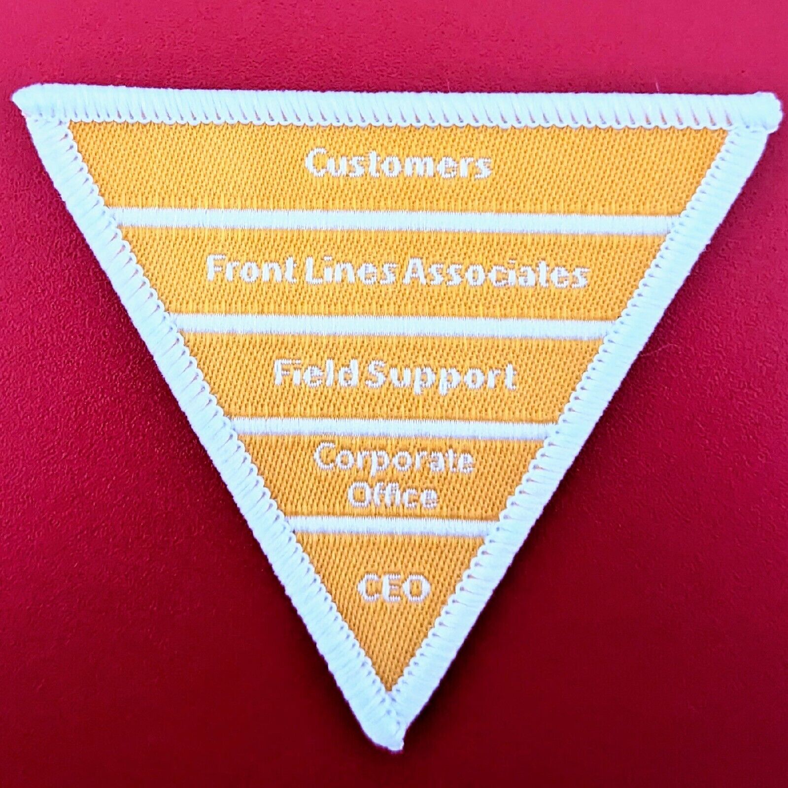 The Home Depot Apron Patch Inverted Pyramid Customer Service (Badge, Pin, Swag)