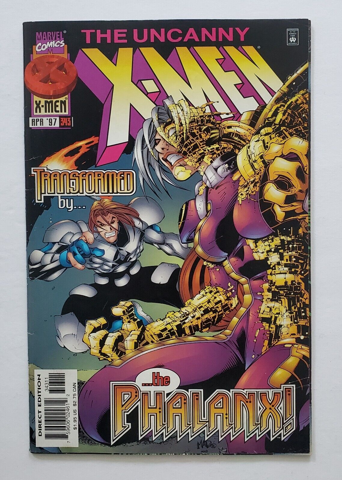 Uncanny X-Men #343 Marvel Comics The Phalanx. 