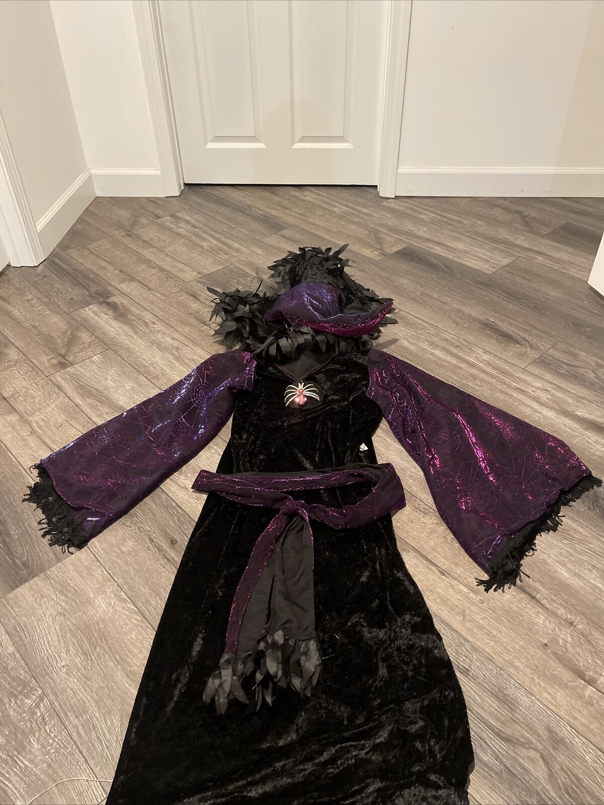 Halloween Gemmy Life-Size Animated Cauldron Witch Costume ONLY