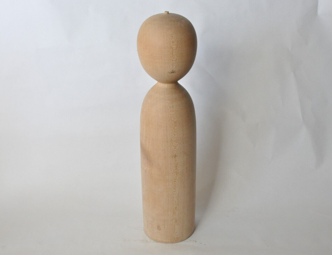 Rare Kokeshi Ogura Kyutaro 40*9*9 wip posthumous work wooden doll made in Japan
