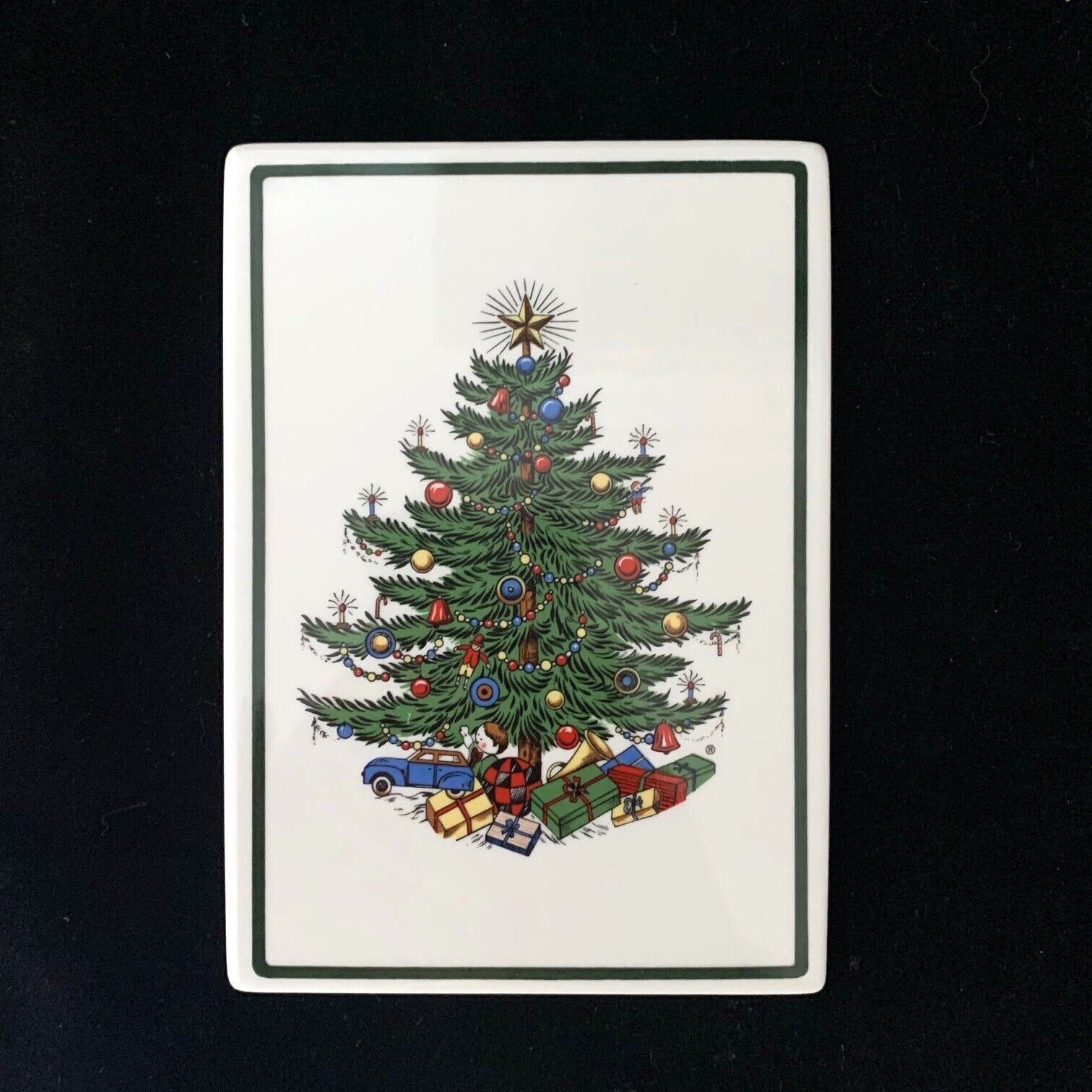 RARE Villeroy & Boch Vilbo Cuthbertson Original Christmas Tree Porcelain Card