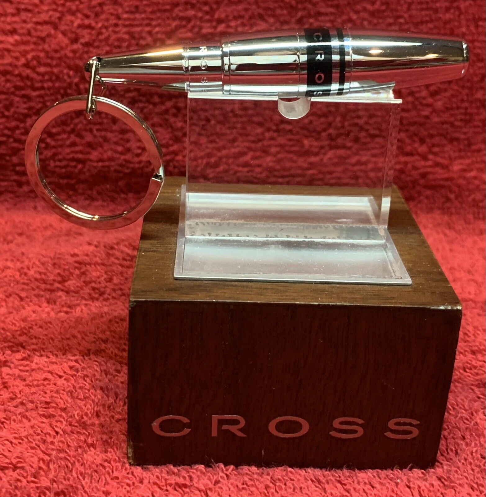 Cross Mini Pen With Key Ring -Chrome NWOB