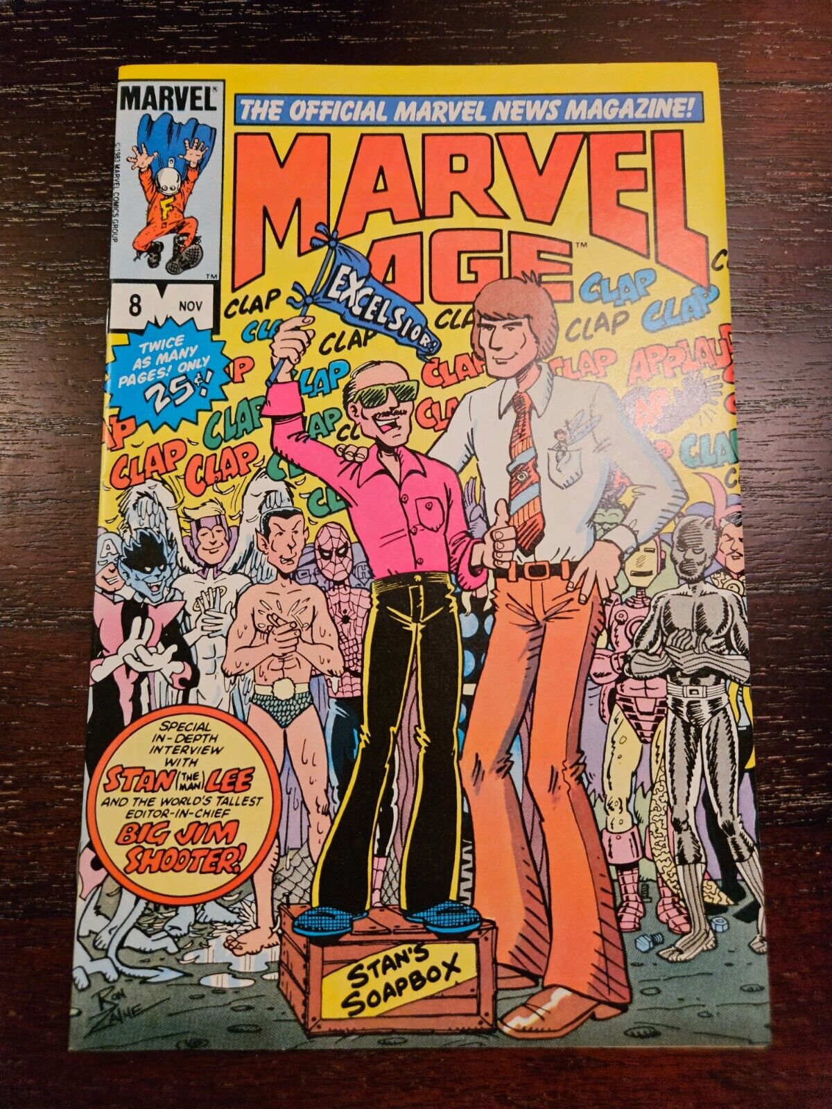 Marvel Age #8 vintage comic book 1983 STAN LEE higher grade NM-