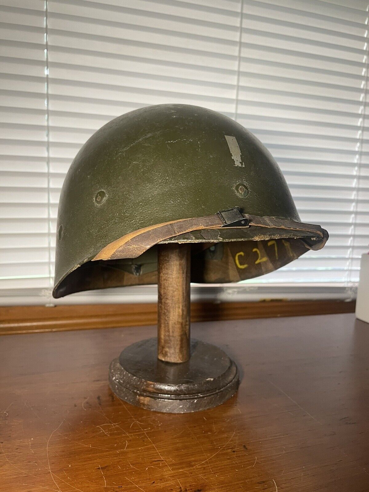 Post WW2 US Military Helmet Liner 280th Field Artillery Battalion, 2nd Army
