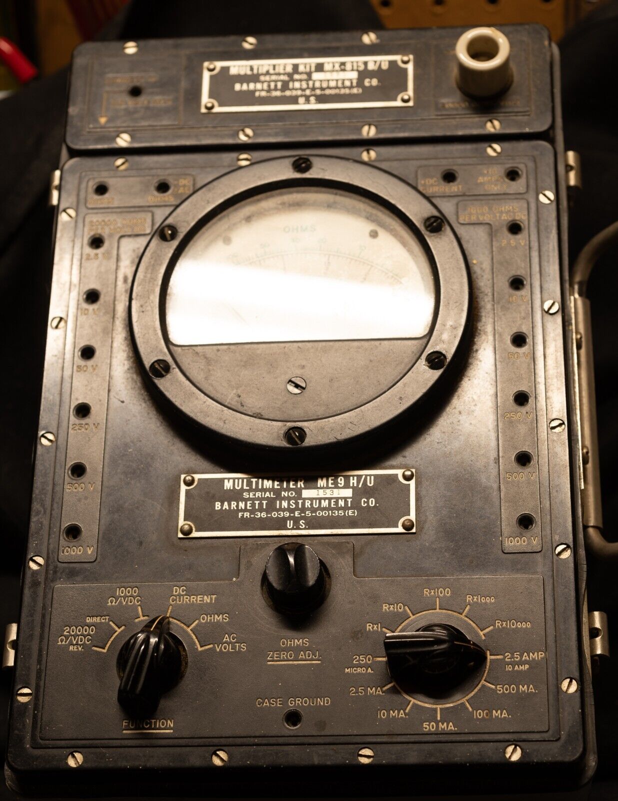 Multimeter TS-352/U Vintage Military Instrumentation Testing Navy Airforce Army