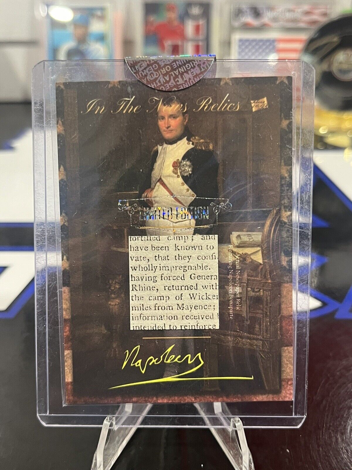 2018 Piece Of The Past In The News Relics Napoleon Bonaparte Limited Edition